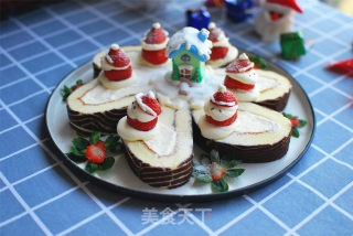 Christmas Tree Pile Cake Roll recipe