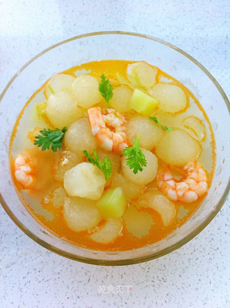 Shrimp and Winter Melon Balls recipe
