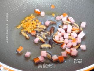 Fried Ham with Colorful Ham recipe