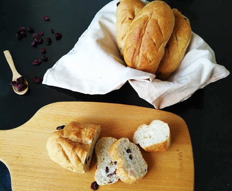 Cranberry Whole Wheat Golden Germ Bread recipe