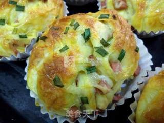 #aca烤明星大赛# Scallion Ham Roll recipe