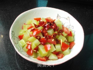 Lettuce Mixed with Tomatoes recipe
