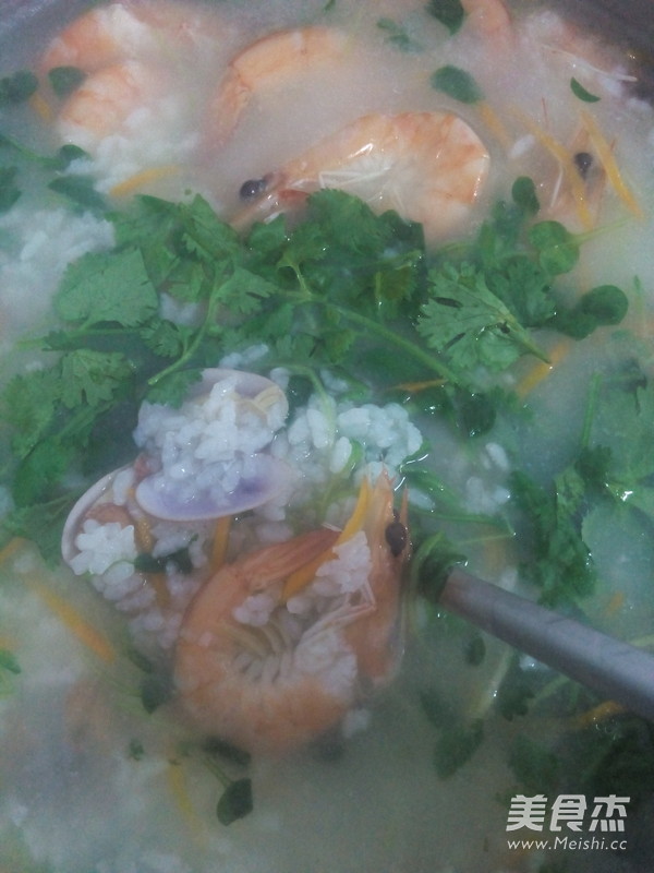 Seafood and Vegetable Porridge recipe