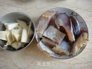 Braised Salted Fish with Bamboo Shoots recipe