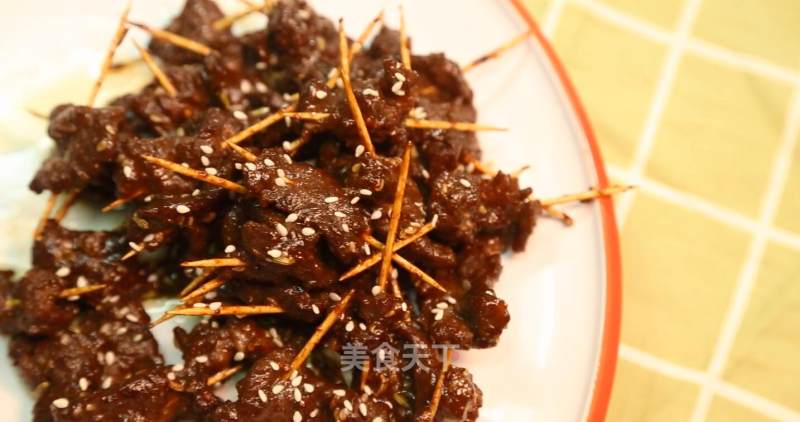 Toothpick Beef recipe