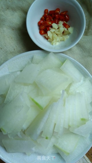 Garlic Winter Melon Slices recipe
