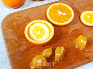 Lovely [mini Orange Fruit Plate] recipe