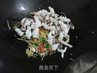 Stir Fried Squid Flower recipe