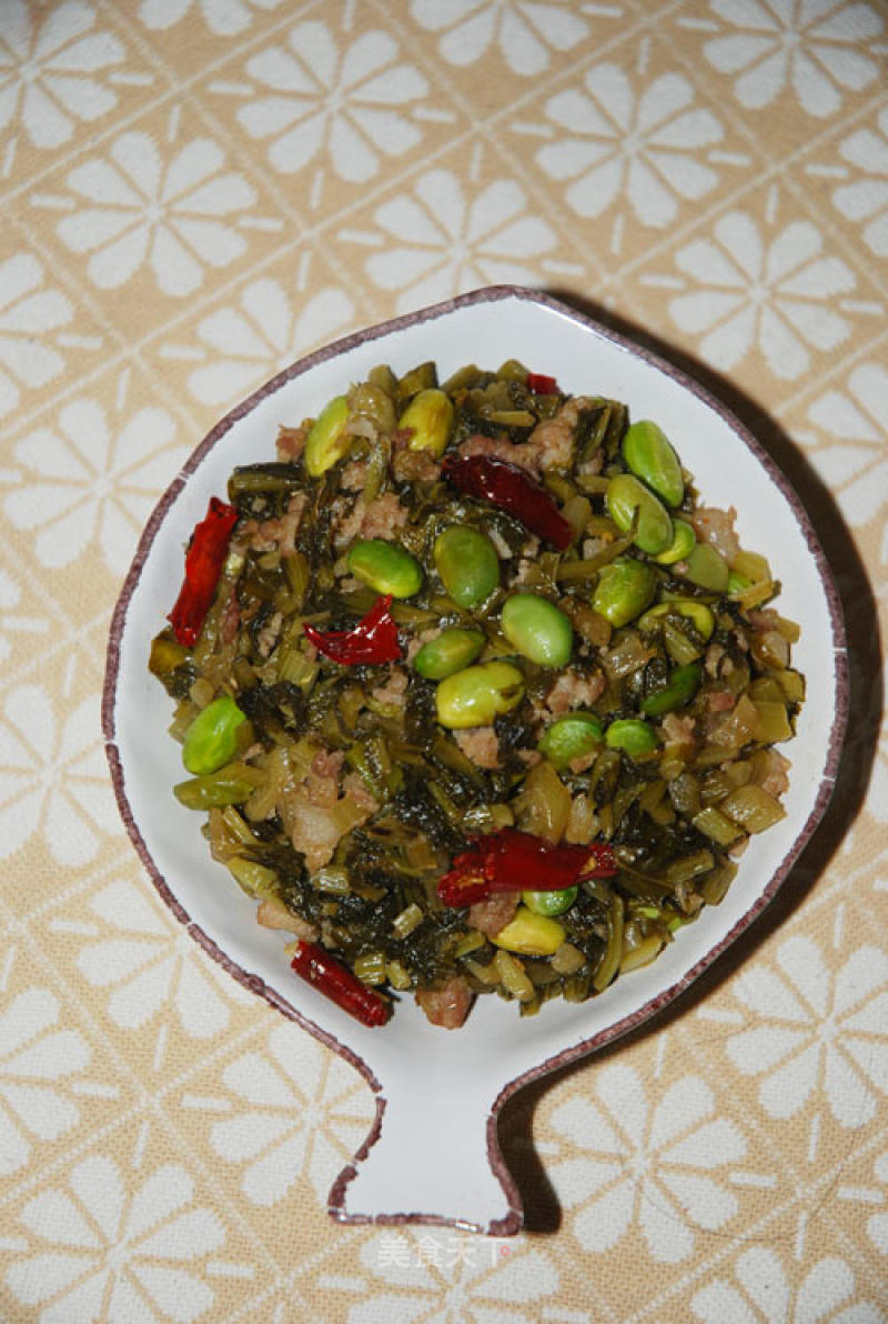 Minced Pork Potherb Mustard recipe