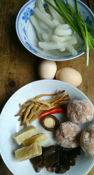 Meatball Soup Rice Cake recipe