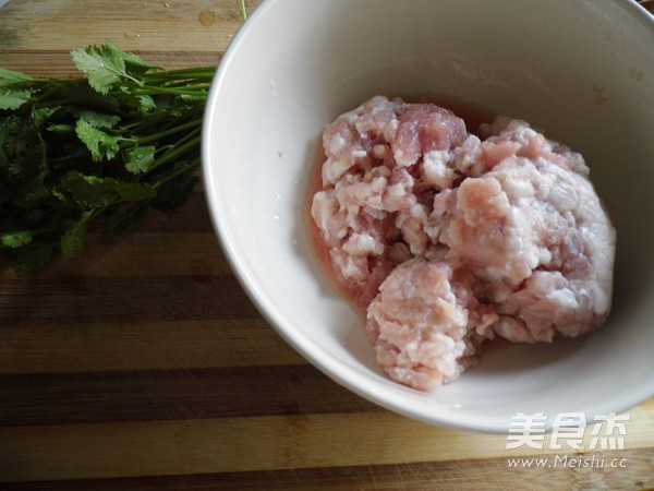 Cilantro Meatballs in Red Soup recipe