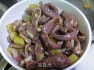 Duck Gizzards with Pickled Peppers recipe