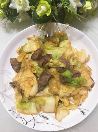 Stir-fried Cabbage with Sausage recipe