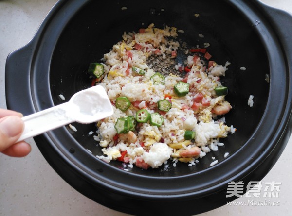 Fried Rice with Eagle Claw Shrimp and Gumbo recipe