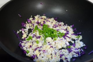 Fried 2 Rice with Purple Cabbage recipe