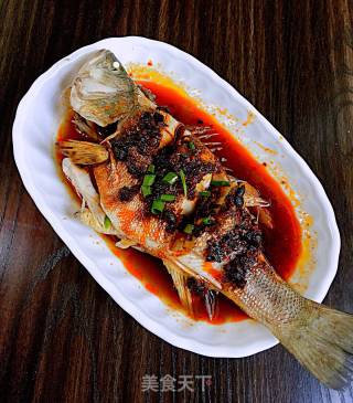 Laoganma Steamed Fish with Tempeh recipe