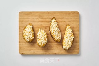 Baked Sweet Potatoes with Corn Cheese recipe