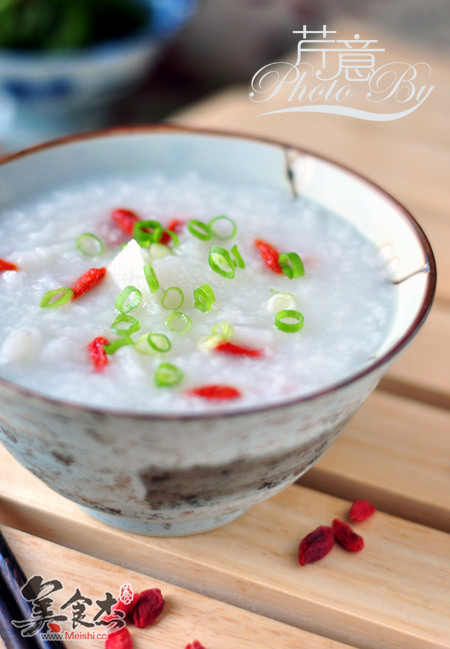 Chicken Sauce, Wolfberry and Yam Congee recipe