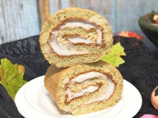 Matcha Taro Cake Roll recipe