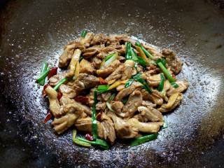 Stir-fried Duck with Ginger and Spring Onion recipe