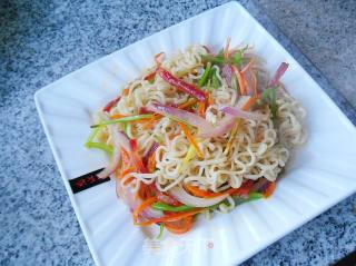 Fried Noodles with Sausage recipe