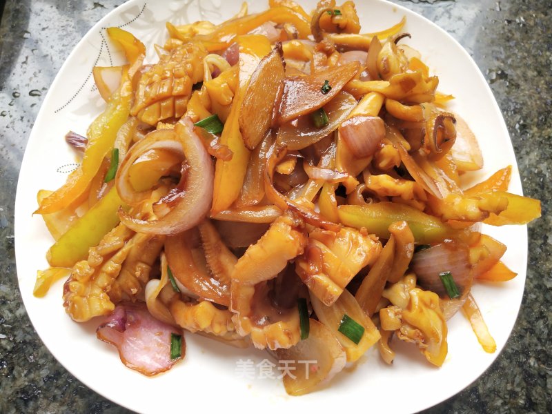 Fried Dried Cuttlefish with Onion