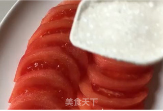 Snow on The Volcano ~ Sugar Sprinkled Tomatoes recipe