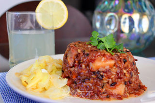 Pork Ribs and Sausage with Eight Treasures Rice recipe