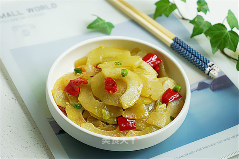 Vegetarian Stir-fried Hot and Sour Vegetable Melon recipe