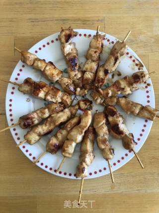 Pan-fried Chicken Skewers recipe