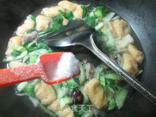 Duck Bone Oil, Tofu and Vegetable Soup recipe