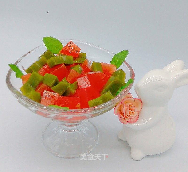 Green Tea Watermelon Jelly recipe