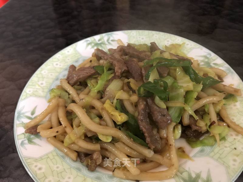 Beef Tenderloin Fried Udon recipe