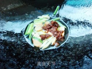 Roasted Pork Blood with Leek recipe