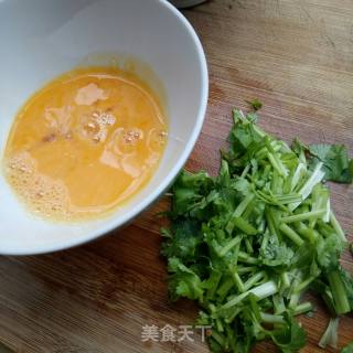 Cilantro Vermicelli Egg Soup recipe