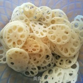 Hot and Sour Lotus Root Slices recipe
