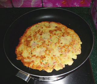 Watermelon Rind Ham Quiche recipe