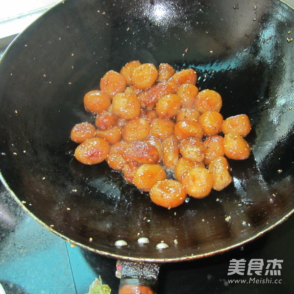 Stir-fried Cake with Sesame Sugar recipe