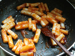 Rice Cake with Tomato Sauce, Kimchi Rice Cake recipe