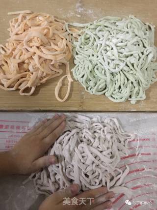 Three Color Handmade Noodles recipe