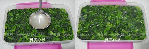 Spinach Pork Jelly recipe