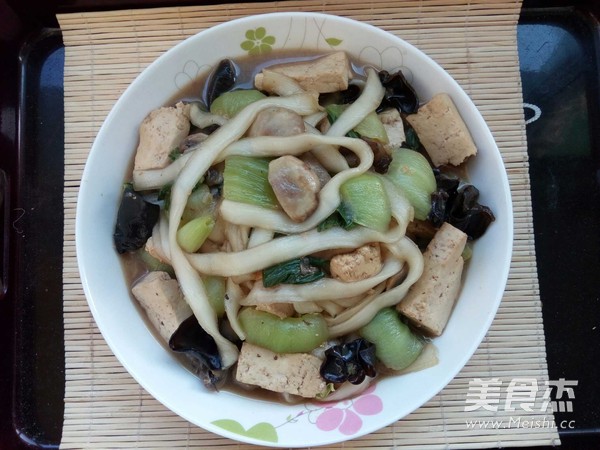 Tofu Noodles, Rapeseed Mushroom Stew recipe