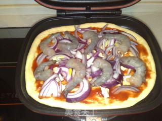 Delicious Shrimp Pizza recipe