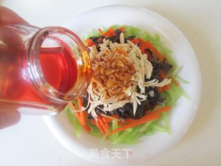 Mixed Vegetables Mixed with Shredded Chicken recipe