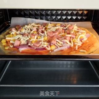 Ham and Vegetable Pizza recipe