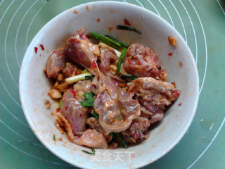 Steamed Chicken with Tangerine Peel and Mushroom recipe