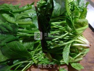 Stir-fried Spinach with Tripe recipe