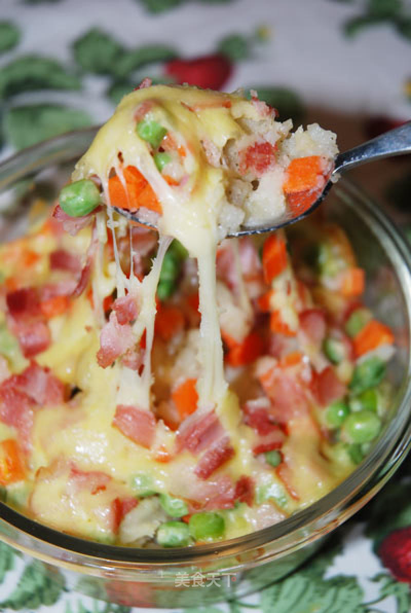 Bacon and Cheese Baked Mashed Potatoes recipe