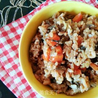 Braised Rice with Plum Vegetables recipe