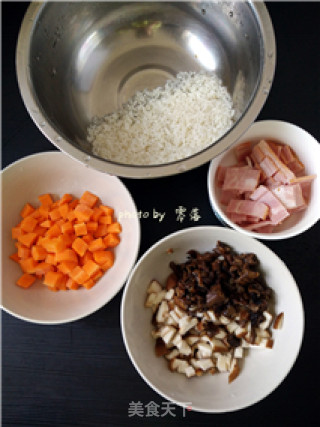 [sichuan] Shiitake Mushroom Bacon Soy Sauce Rice recipe